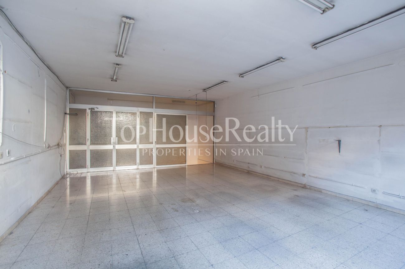 Spacious commercial space in an unsurpassed area of Barcelona