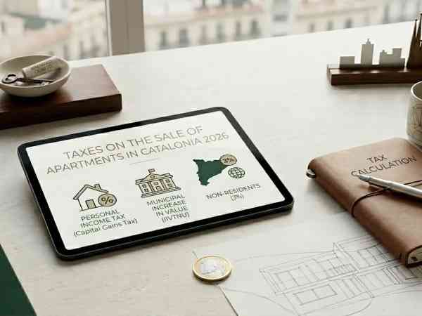 What taxes do you pay when selling a property in Catalonia in 2026?
