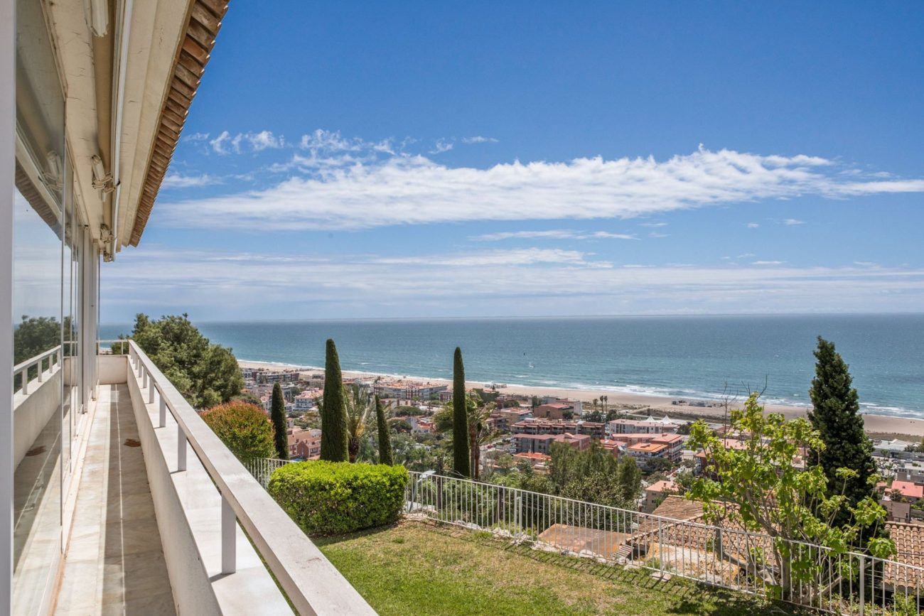 Spectacular views of the Mediterranean from Castelldefels mountain