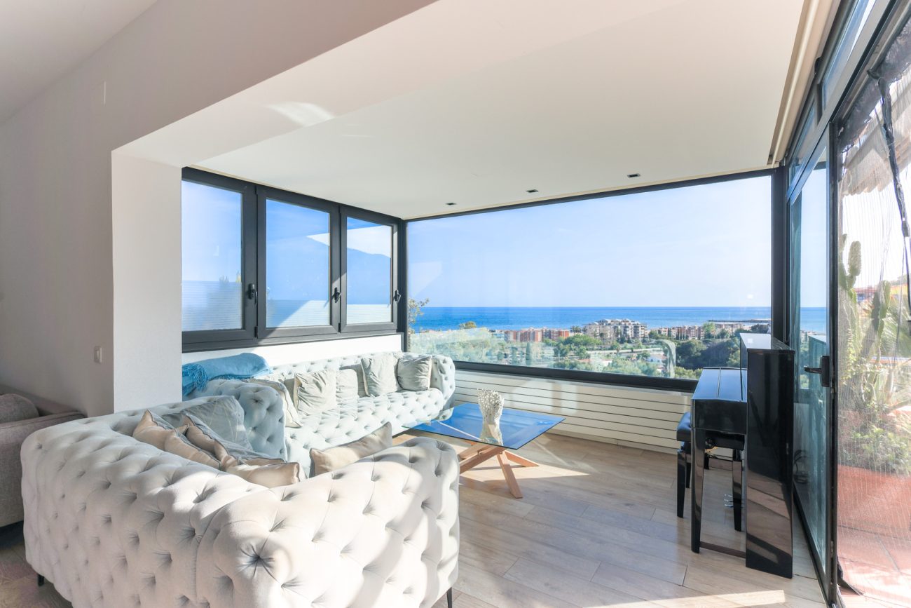 Sea view house in Castelldefels — cozy design with terraces and pool