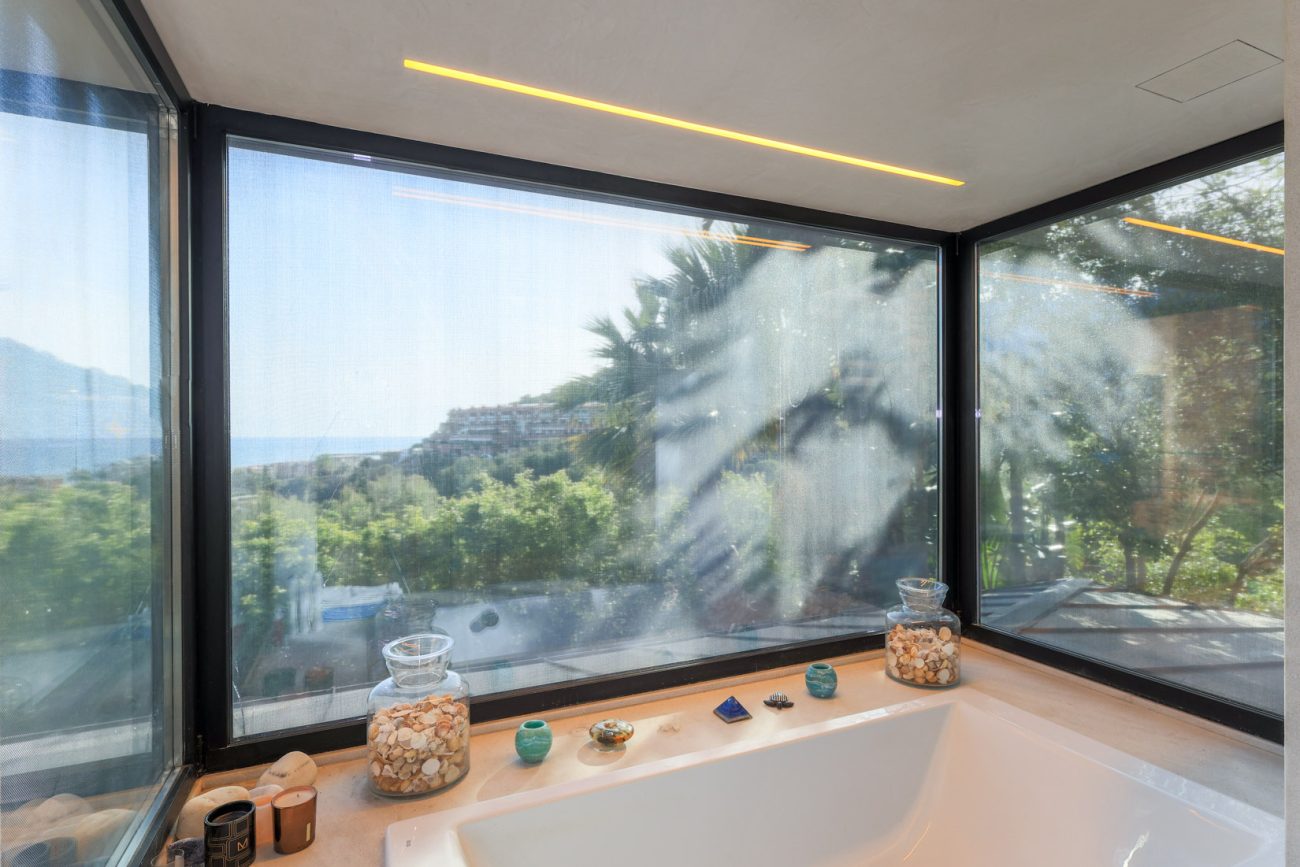 Sea view house in Castelldefels — cozy design with terraces and pool