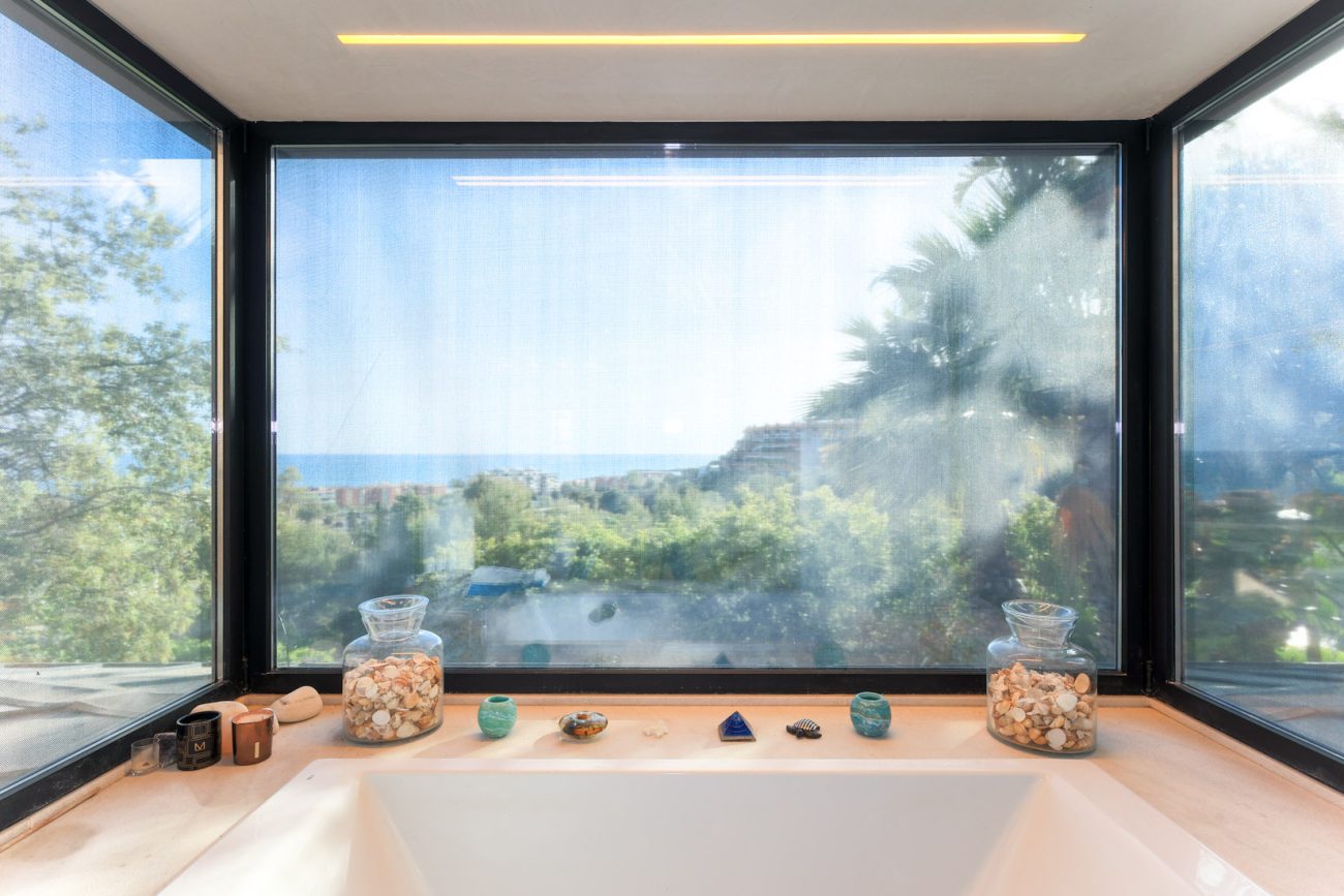Sea view house in Castelldefels — cozy design with terraces and pool