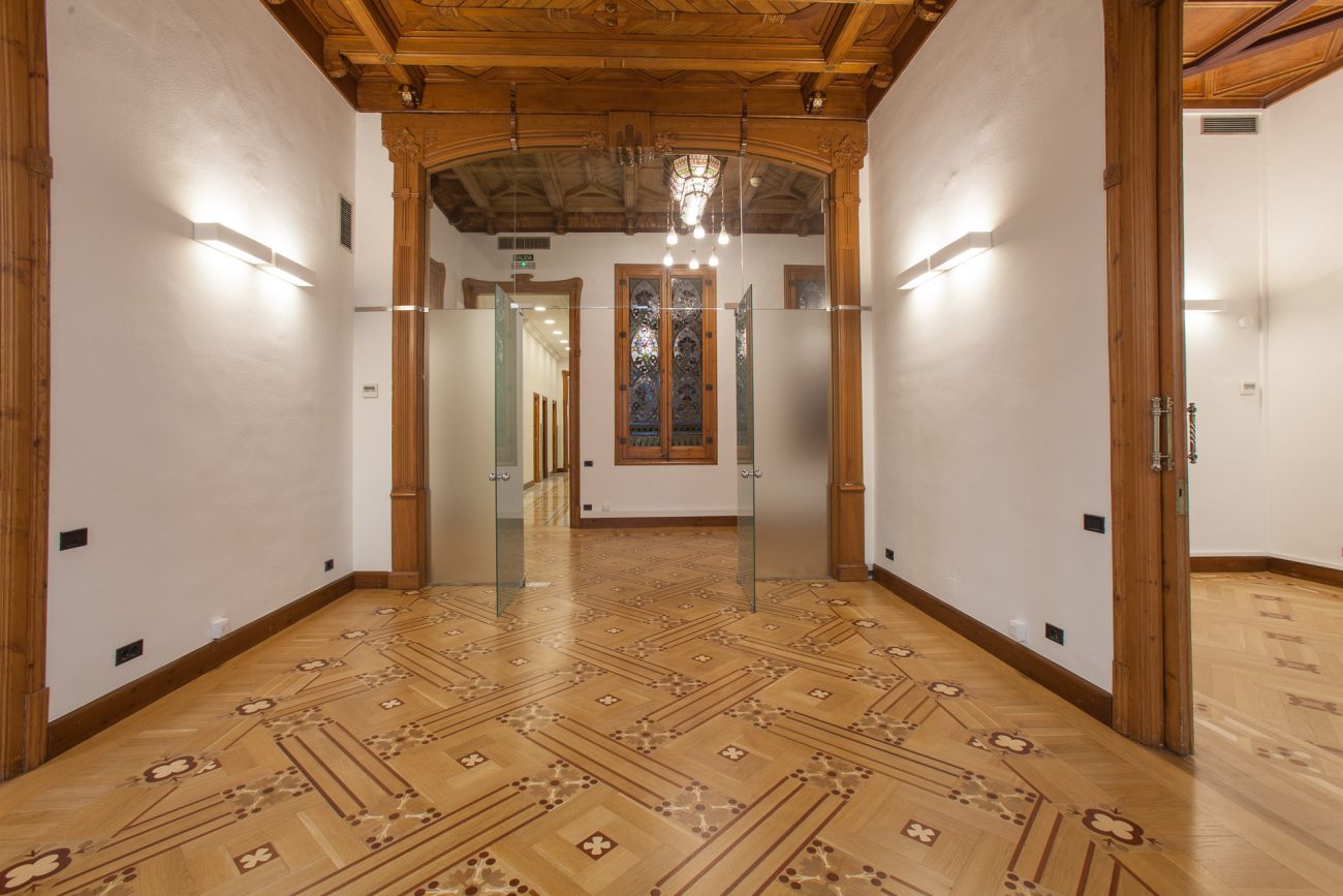 Modern office in a modernist building in the city center