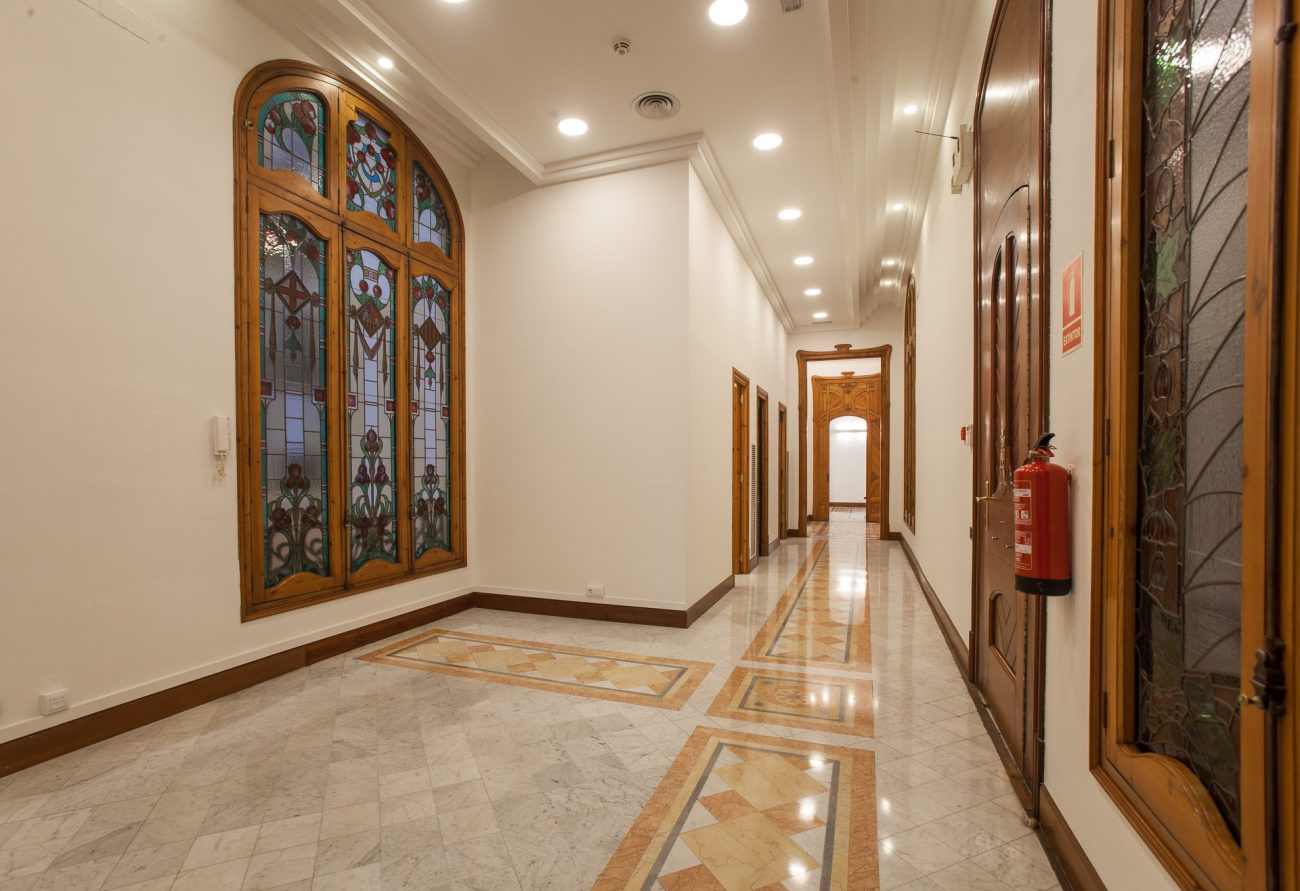 Modern office in a modernist building in the city center