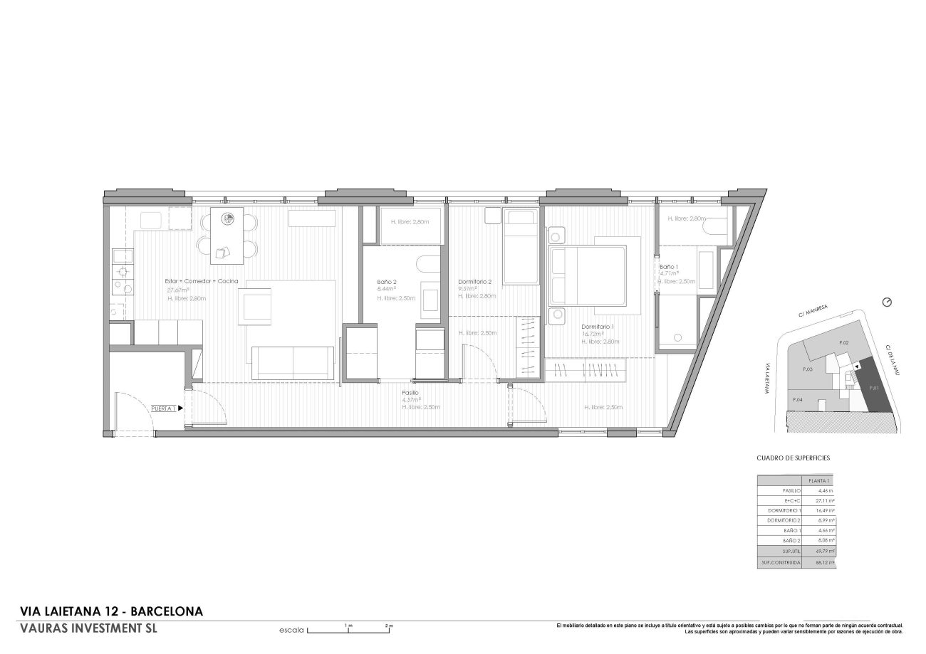 Exclusive renovated design apartment in Via Layetana