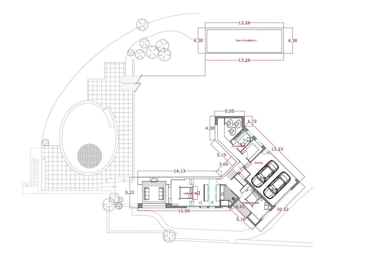 Exceptional plot with private beach