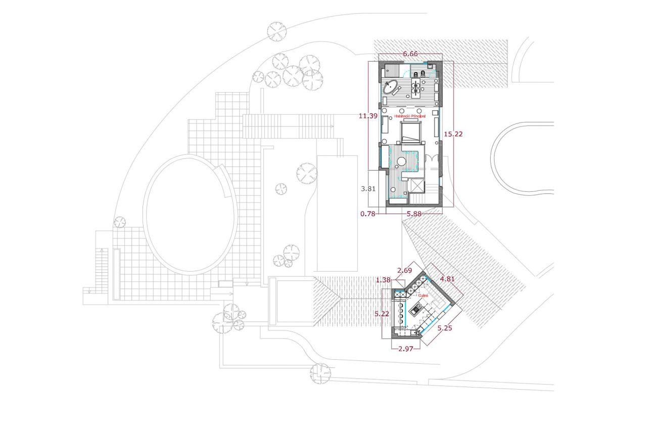 Exceptional plot with private beach