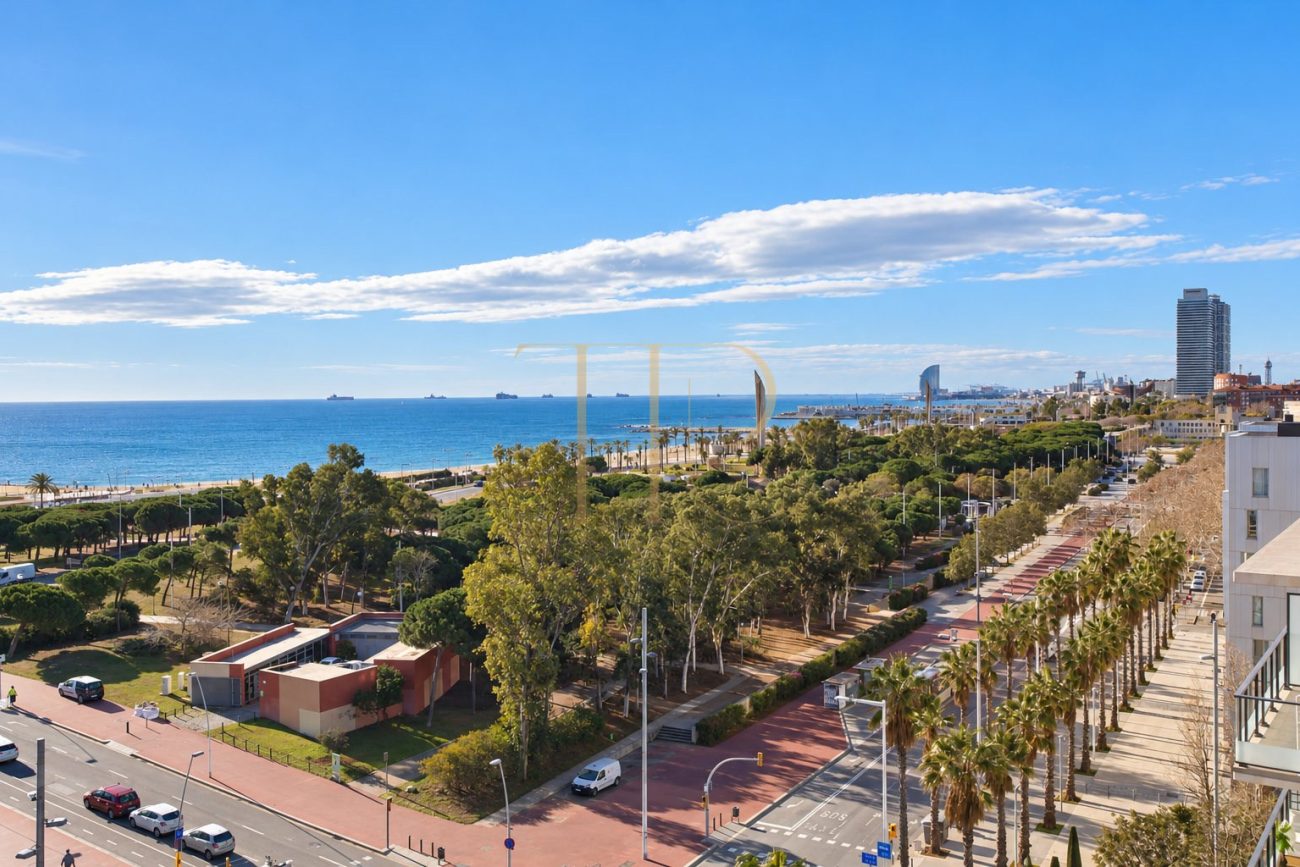 Let apartment with terrace and pool in Poblenou