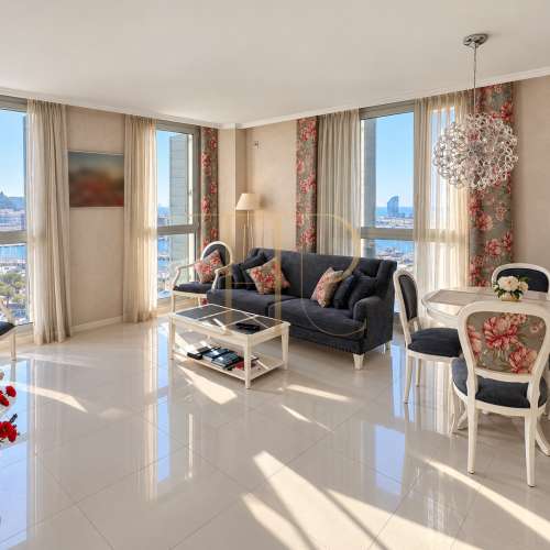 Apartment for sale in Barcelona with Barceloneta and port views