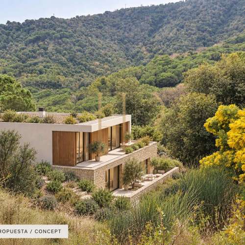 Mountain-view plot in Alella, Maresme — sold