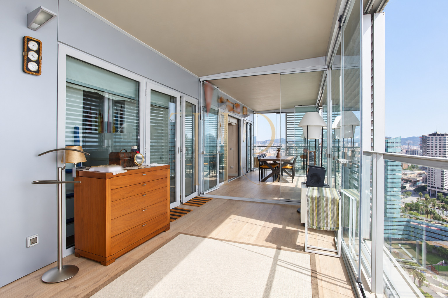 Sold apartment in Diagonal Mar with glazed terrace