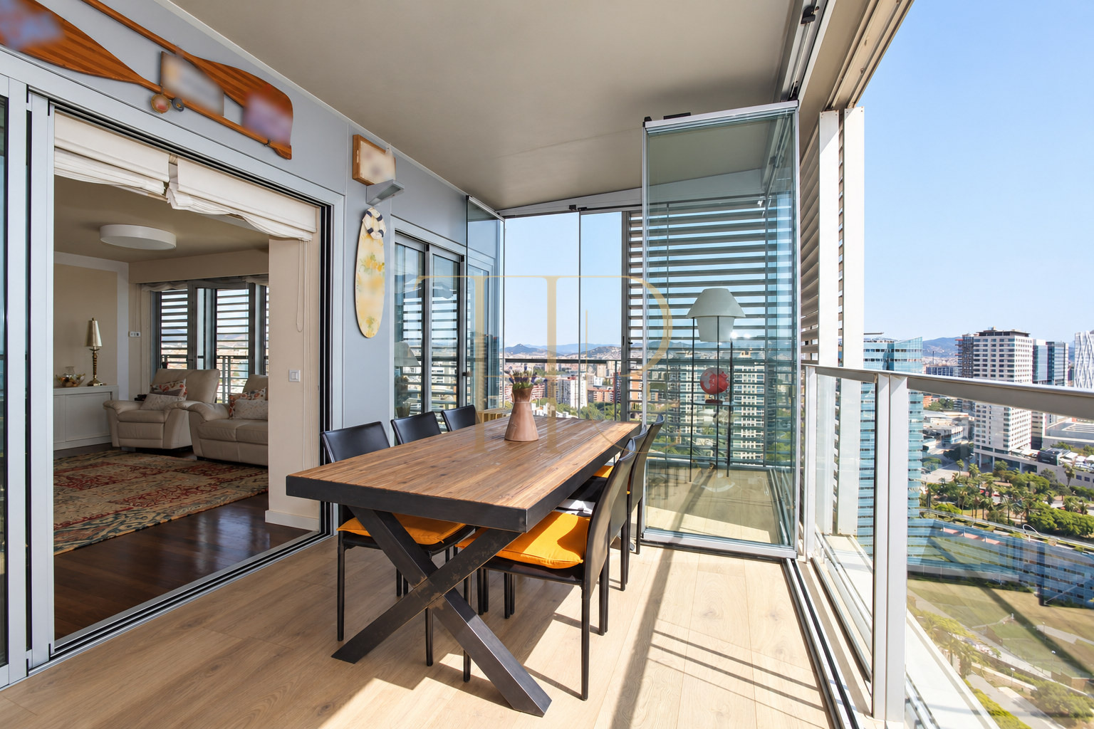Sold apartment in Diagonal Mar with glazed terrace