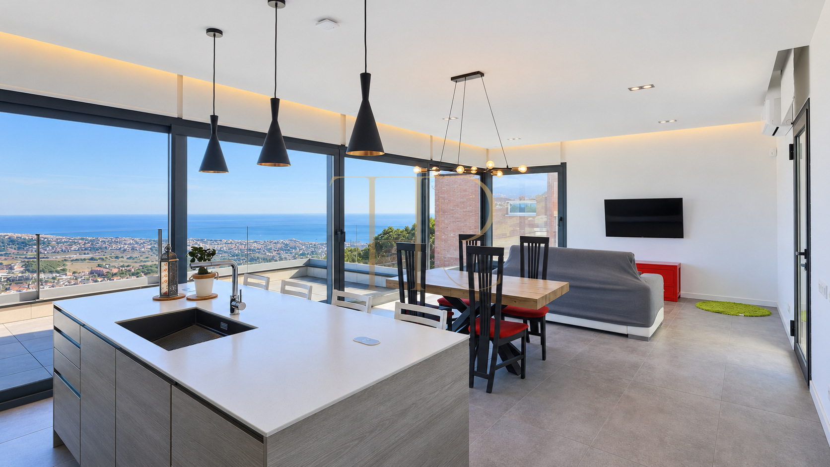 Contemporary house with sea views and pool in Alella — sold