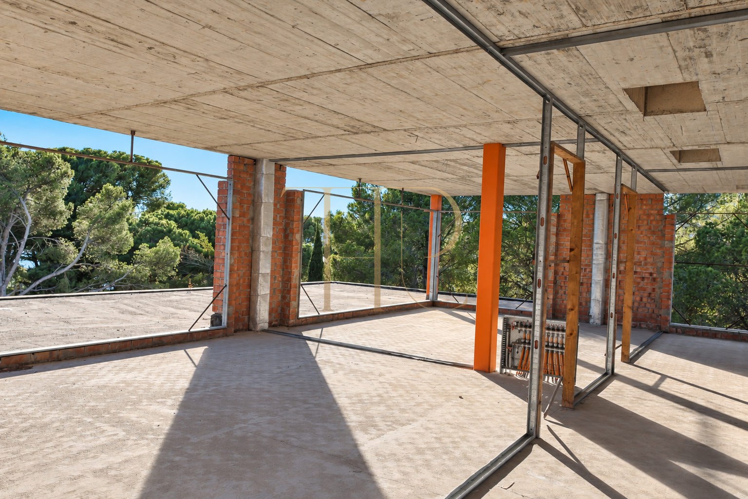 Seafront plot with a villa under construction in Platja d’Aro