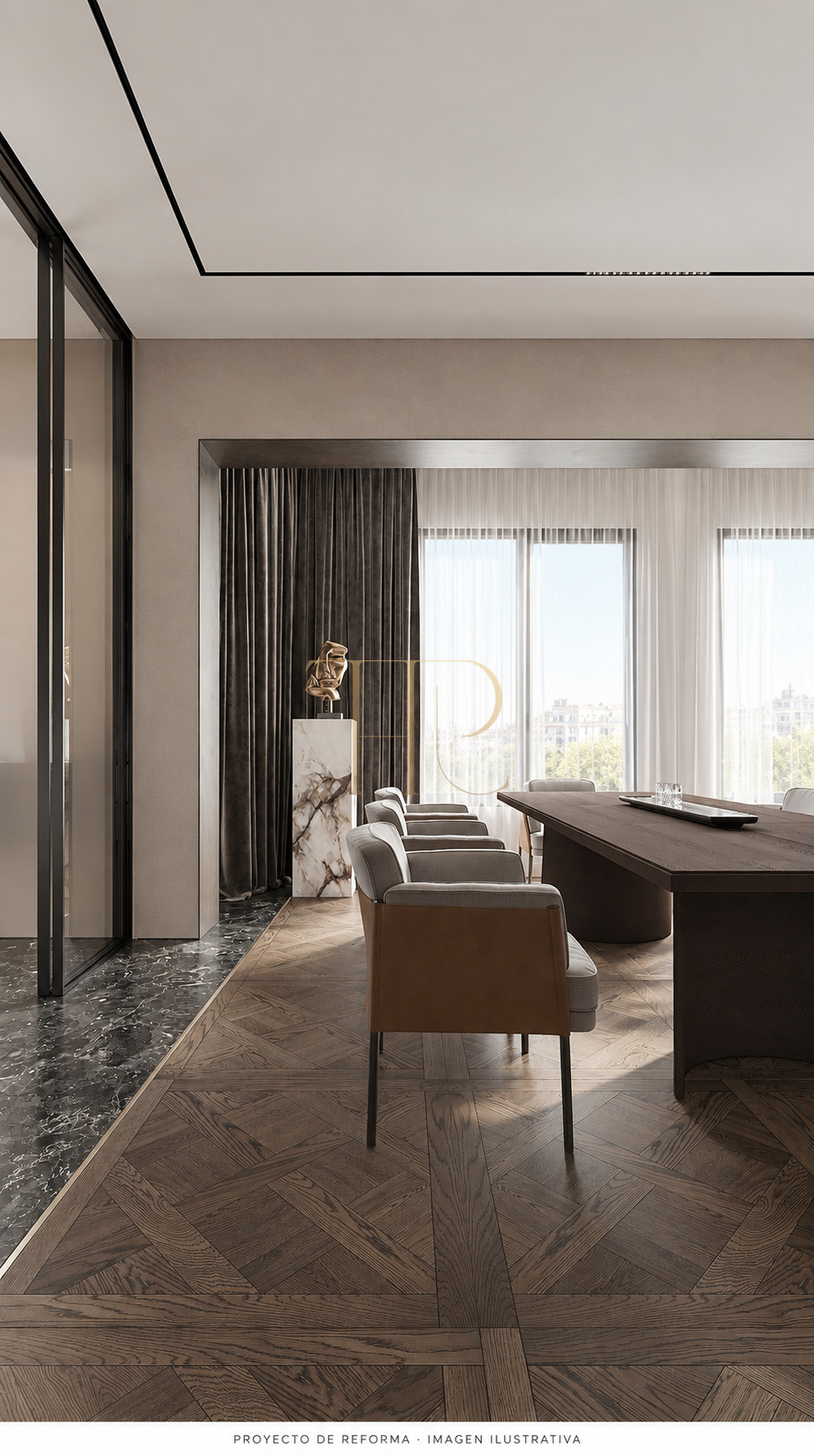 Apartment renovation project facing Turó Park, Barcelona