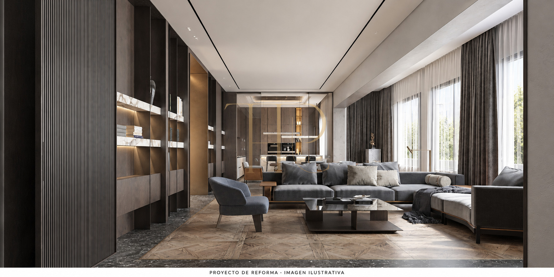 Apartment renovation project facing Turó Park, Barcelona