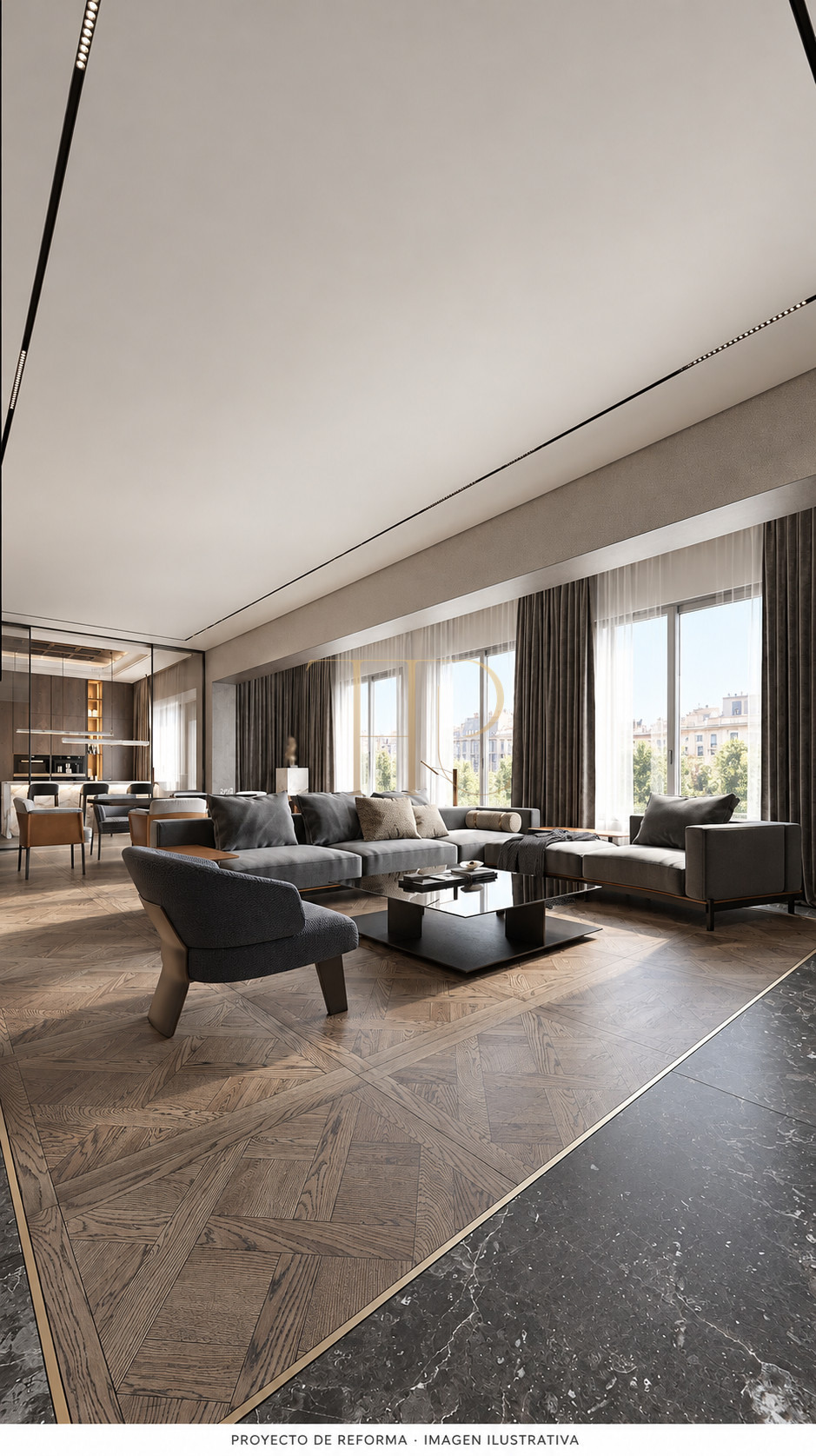 Apartment renovation project facing Turó Park, Barcelona