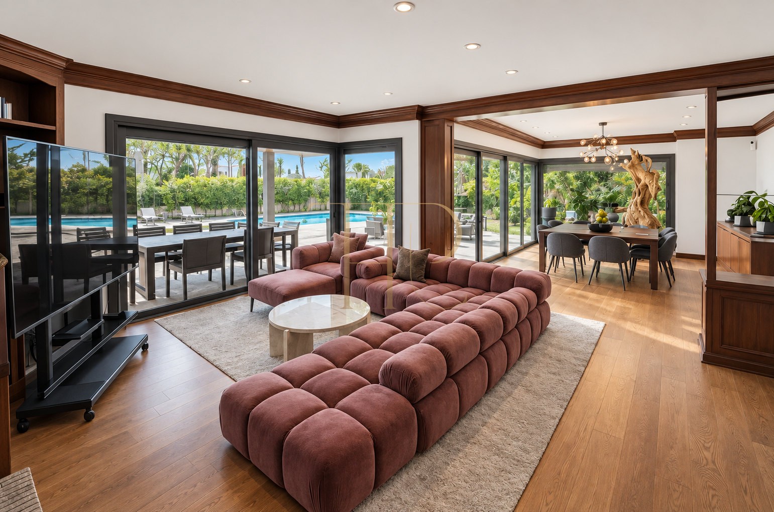 Rented villa in La Pineda, Castelldefels, with a pool