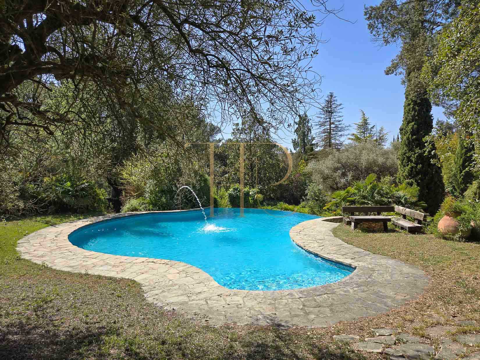 Sold villa in Begues with a large garden and pool