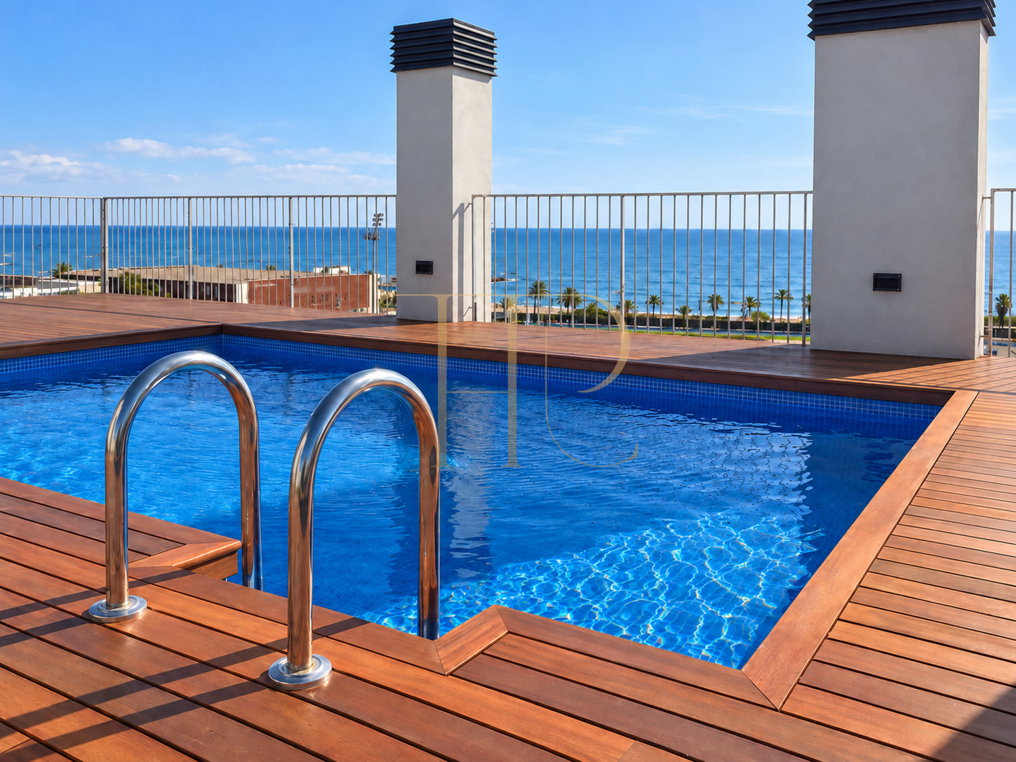 Sea-view apartment with rooftop pool in Diagonal Mar, Barcelona