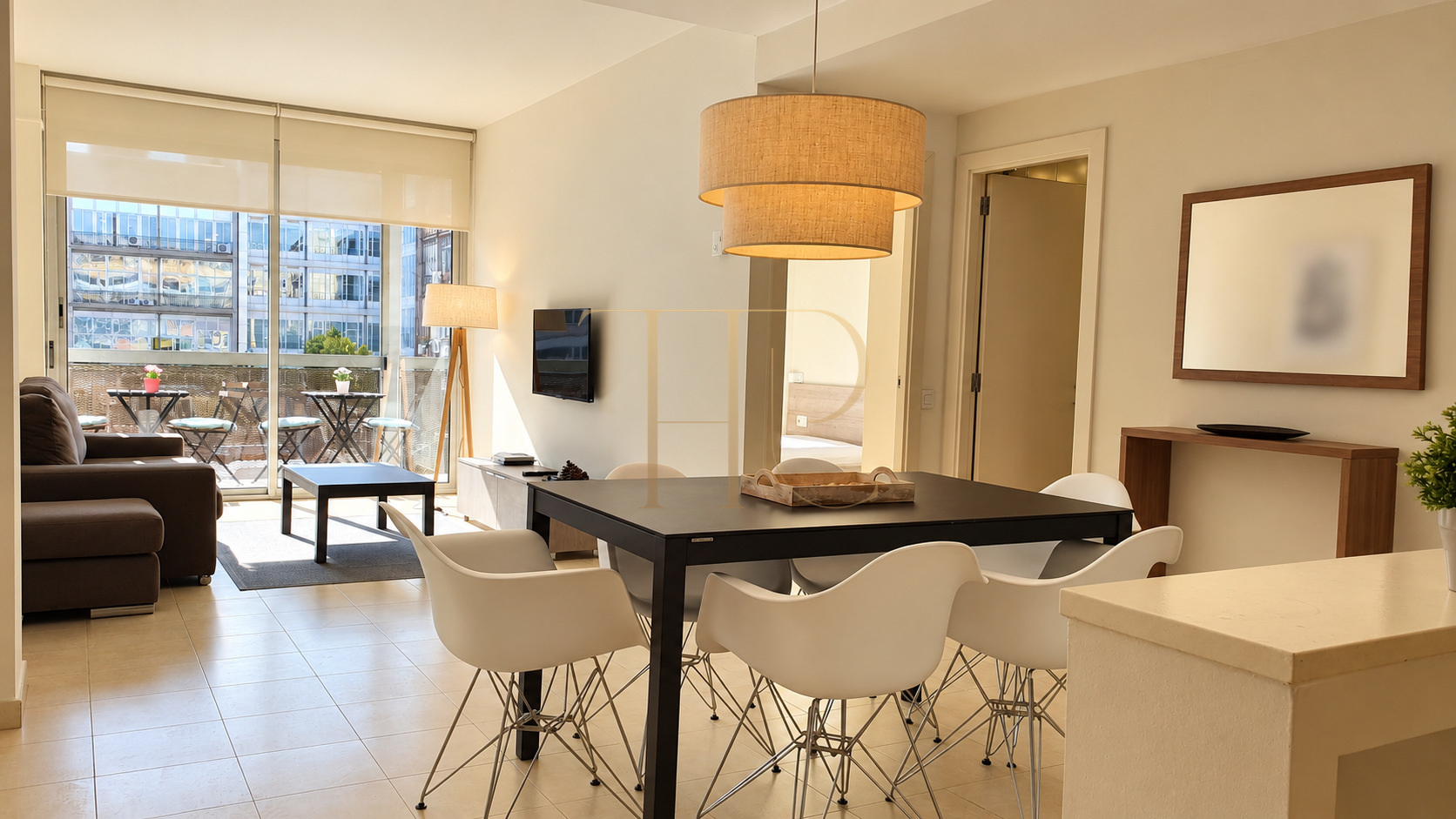 Furnished apartment with terrace in Eixample — rented
