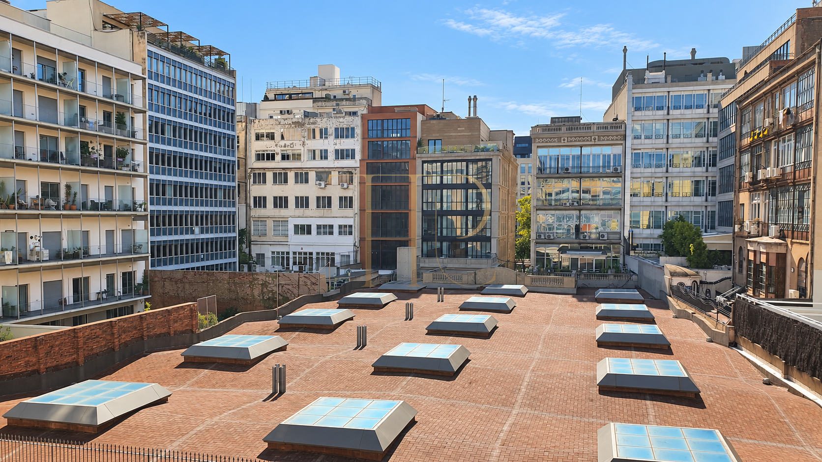 Furnished apartment with terrace in Eixample — rented